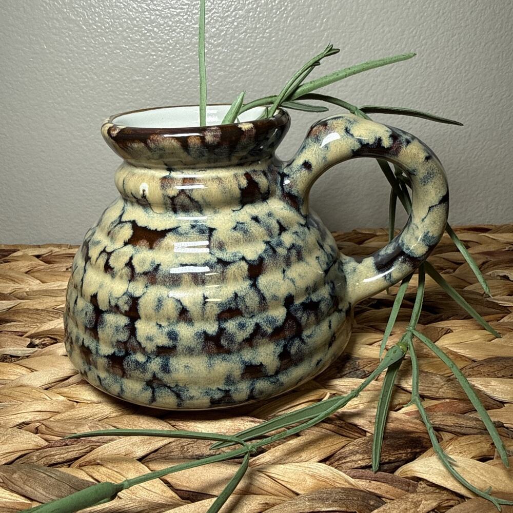 Vintage Westwood Pottery Stoneware Mug Vase Sponge Glaze Studio Pottery 1980s